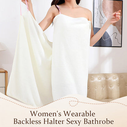 Sexy rückenfreier Bademantel für Damen