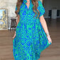 Lässiges Damenkleid mit Print und A-Linien-Schnitt