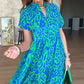 Lässiges Damenkleid mit Print und A-Linien-Schnitt