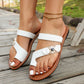 Damen-Sandalen, rutschfest, flach