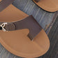 Damen-Sandalen, rutschfest, flach