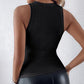Sequin Rundhalsausschnitt Slim Fit Tanktop