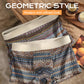 Atmungsaktive Boxershorts für Herren mit geometrischem Muster (1 kaufen 2 gratis dazu)