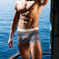 Atmungsaktive Boxershorts für Herren mit geometrischem Muster (1 kaufen 2 gratis dazu)