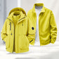 Unisex🏔️3-in-1 wind- und wasserdichte Outdoor-Jacke –👍isoliertes Futter und abnehmbare Kapuze!