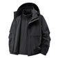 Unisex🏔️3-in-1 wind- und wasserdichte Outdoor-Jacke –👍isoliertes Futter und abnehmbare Kapuze!