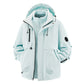 Unisex🏔️3-in-1 wind- und wasserdichte Outdoor-Jacke –👍isoliertes Futter und abnehmbare Kapuze!
