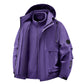 Unisex🏔️3-in-1 wind- und wasserdichte Outdoor-Jacke –👍isoliertes Futter und abnehmbare Kapuze!
