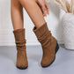 RetroLift Keilabsatz Stiefel für Damen