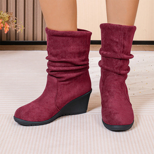 RetroLift Keilabsatz Stiefel für Damen
