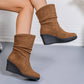 RetroLift Keilabsatz Stiefel für Damen