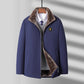 Warme Herrenjacke mit Plüschfutter