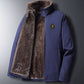 Warme Herrenjacke mit Plüschfutter