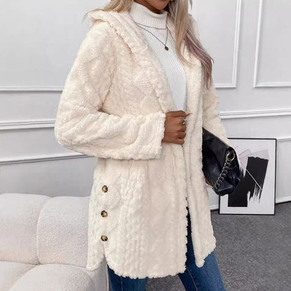 ⏳Limited-time offer: 50% off⏰Diamond-patterned women's warm hooded outerwear🎁