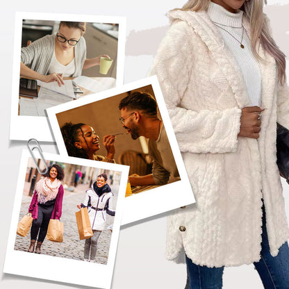 ⏳Limited-time offer: 50% off⏰Diamond-patterned women's warm hooded outerwear🎁