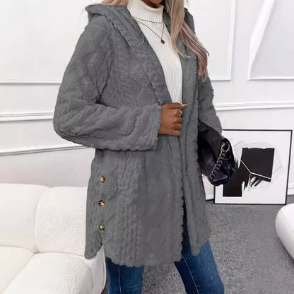 ⏳Limited-time offer: 50% off⏰Diamond-patterned women's warm hooded outerwear🎁
