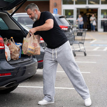 Men's pants with drawstring for casual comfort