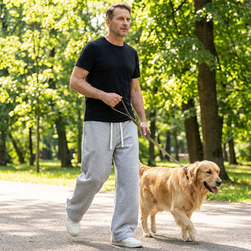 Men's pants with drawstring for casual comfort