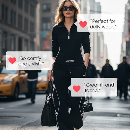 🎁2026 New Arrivals 50% OFF💥Women's Half-Zip Casual Tracksuit Set