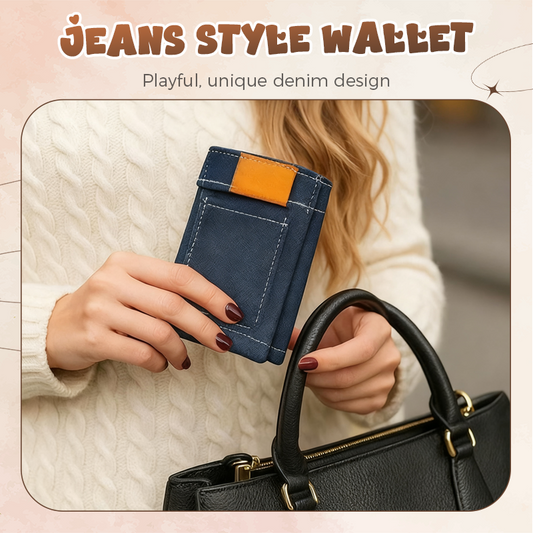 Stylish Creative Mini Jeans-Shaped Wallet