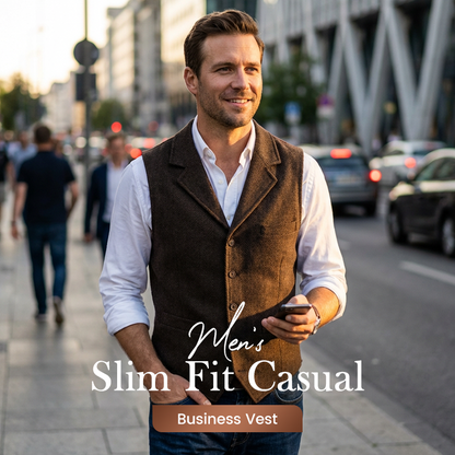 📢📢49% OFF!! ⏰💥Men's Slim Fit Casual Business Vest