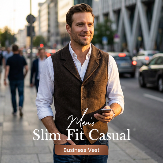 📢📢49% OFF!! ⏰💥Men's Slim Fit Casual Business Vest
