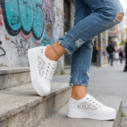 🔥LAST DAY⚡50K+ SOLD!🎁Women's Breathable Mesh Platform Sneakers