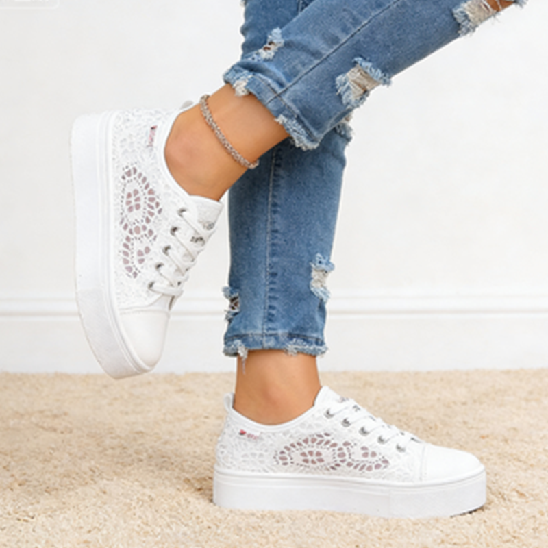 🔥LAST DAY⚡50K+ SOLD!🎁Women's Breathable Mesh Platform Sneakers