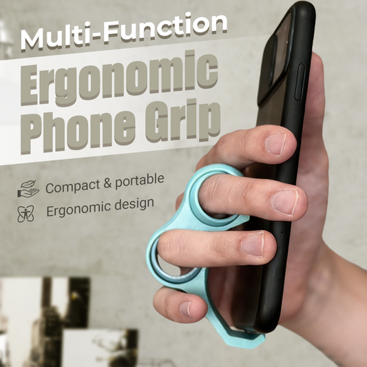Multi-Function Ergonomic Phone Grip