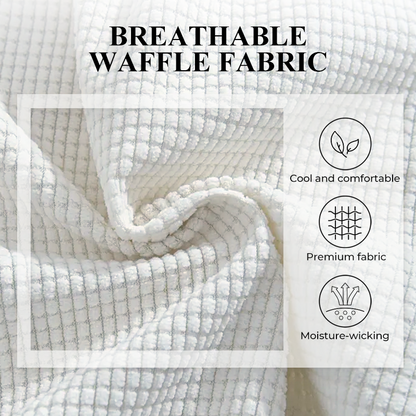 Men's Casual Waffle Knit Drawstring Shorts