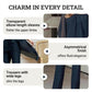 Charming Irregular Top & Wide Leg Pants Set