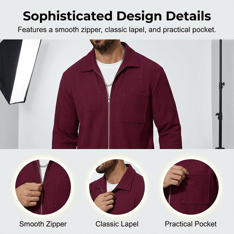 🔥Limited-time offer-Casual Long Sleeve Jacket & Pants Set