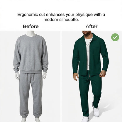 🔥Limited-time offer-Casual Long Sleeve Jacket & Pants Set