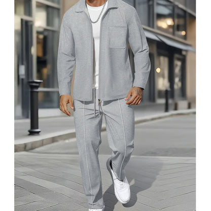 🔥Limited-time offer-Casual Long Sleeve Jacket & Pants Set