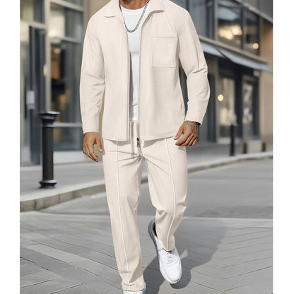 🔥Limited-time offer-Casual Long Sleeve Jacket & Pants Set