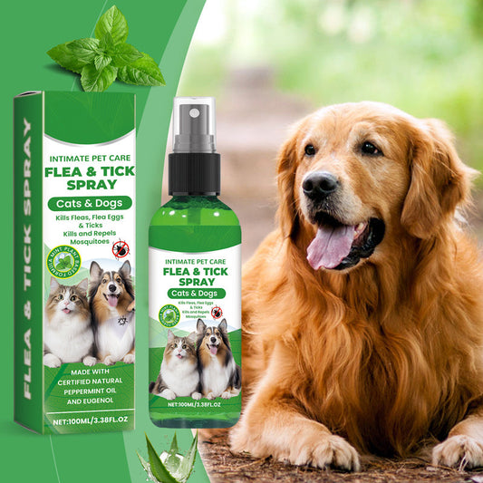 Natural Flea & Tick Spray for Dogs and Cats