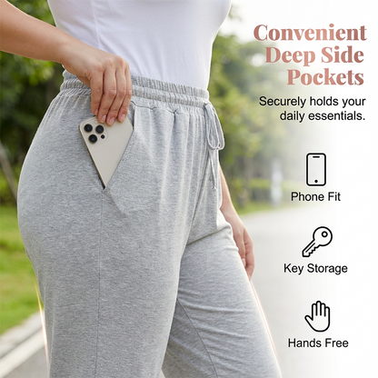Women's Casual Capri Pants with Pockets