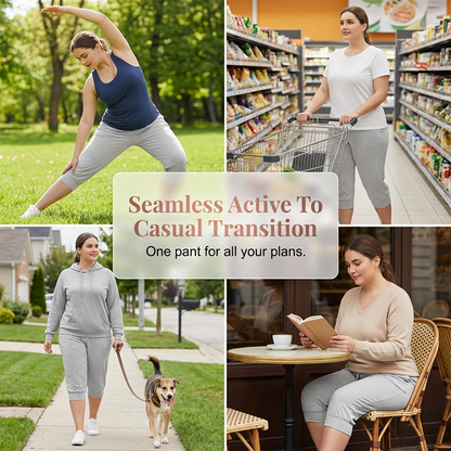 Women's Casual Capri Pants with Pockets