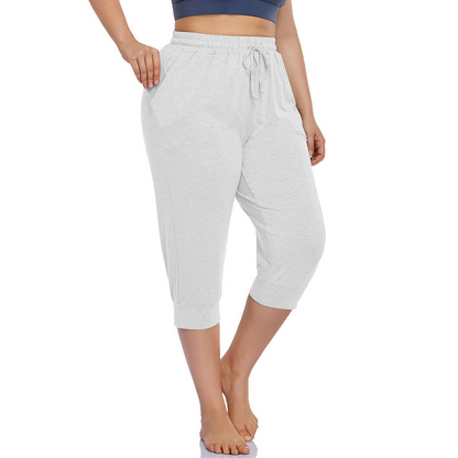 Women's Casual Capri Pants with Pockets