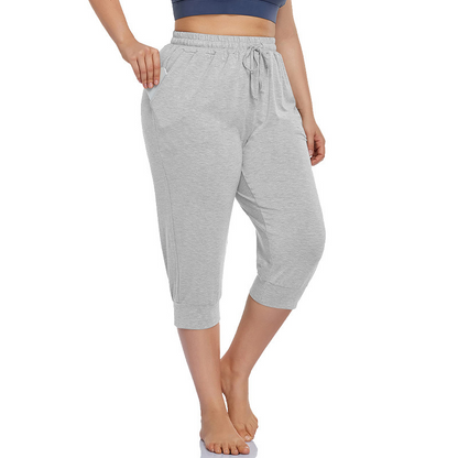 Women's Casual Capri Pants with Pockets