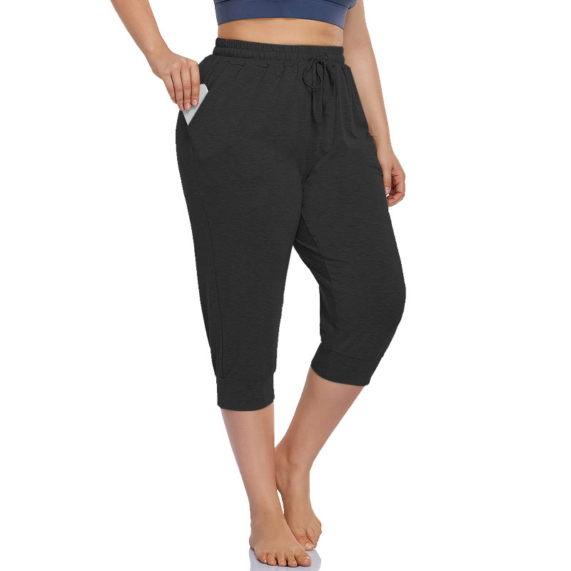 Women's Casual Capri Pants with Pockets