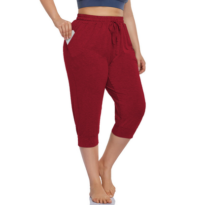 Women's Casual Capri Pants with Pockets