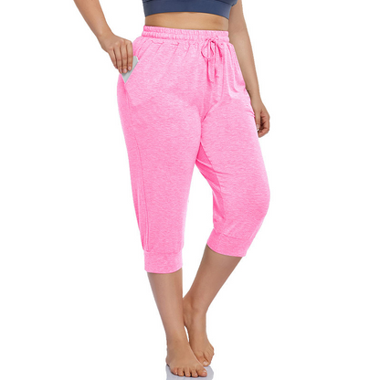Women's Casual Capri Pants with Pockets