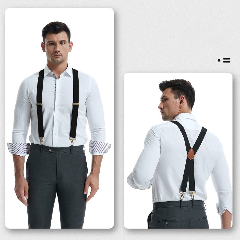 📢LAST DAY BUY 2 GET 1 FREE!⏰Men's X-Back Suspenders with Hook Clips