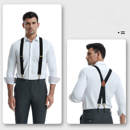 📢LAST DAY BUY 2 GET 1 FREE!⏰Men's X-Back Suspenders with Hook Clips