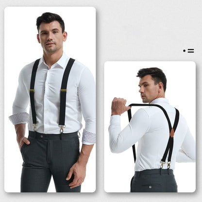 📢LAST DAY BUY 2 GET 1 FREE!⏰Men's X-Back Suspenders with Hook Clips