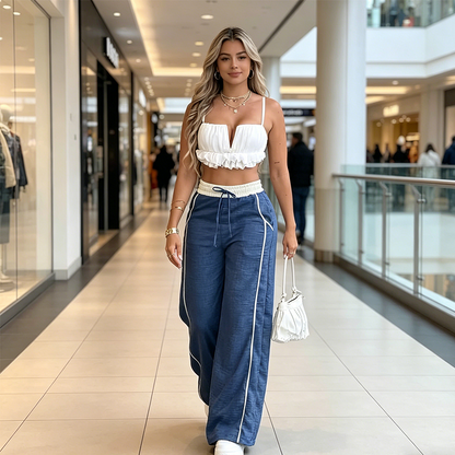 🔥👖 Women’s High-Waist Wide-Leg Pants – Comfort & Style All Day ✨