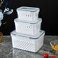 ⏳Time-Limited Special⏰3-Pack Berry Keeper for Fridge | Fruit Containers with Drain Tray | Keeps Produce Dry & Fresh Longer
