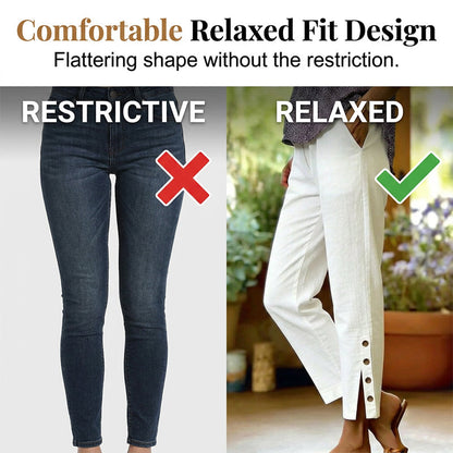 🔥2026 Hot Sale 50% OFF✨Summer Breathable Cropped Trousers with Pockets