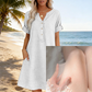 🏖️HOT DEAL 50% OFF! 👗 Women's V-Neck Tunic Dress – Relaxed Fit, Pockets & Breathable